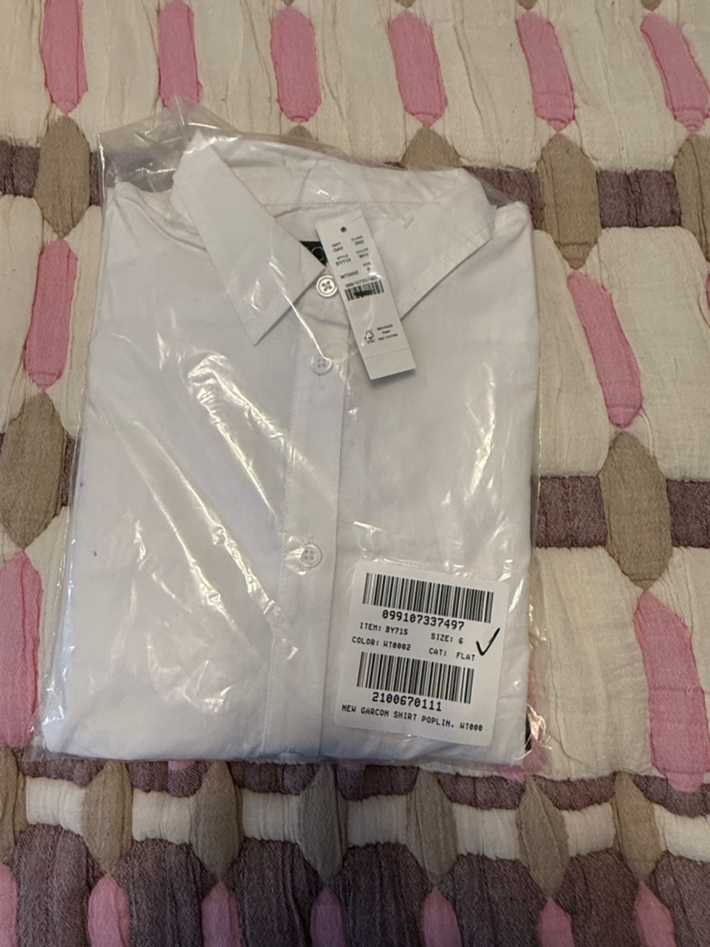 J. Crew Women’s Long Sleeve Garçon Poplin Button Down Blouse NWT 6 White - Picture 10 of 11